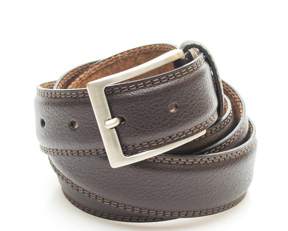 TIMBERLAND Ceinture CLASSIC, en cuir grainé cacao - Ceintures