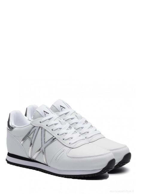 ARMANI EXCHANGE sneaker Baskets whi / argent - Chaussures Femme