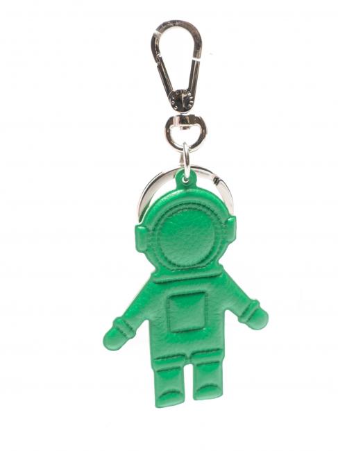 COCCINELLE ASTRONAUTA Porte-clés en cuir et métal ALIEN GREEN - Porte-clés