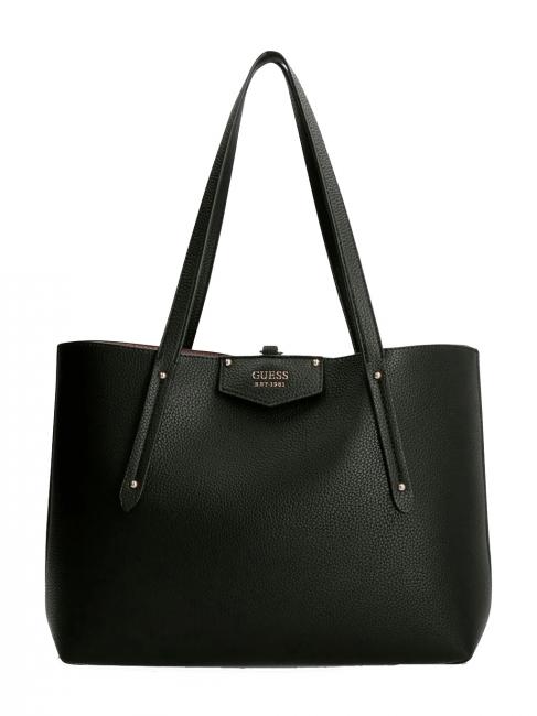 GUESS ECO BRENTON Cabas réversible NOIR - Sacs pour Femme