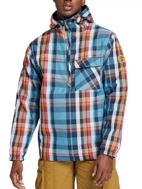 TIMBERLAND FIELD TRIP PLAID Veste réversible à capuche adriatique / bleu / yd - Vestes pour hommes