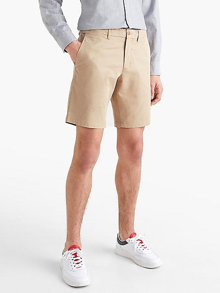 TOMMY HILFIGER BROOKLYN 1985 Short en coton stretch Galet Argile - Pantalon