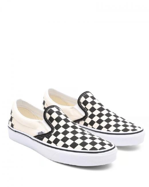 VANS CLASSIC  CLASSIQUE à enfiler pour femme noir et blanc - Chaussures unisexe