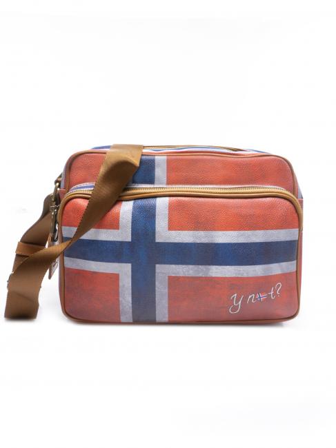 YNOT FLAG VINTAGE Sac reporter à bandoulière avec poche Norvège - Sacs pour Femme