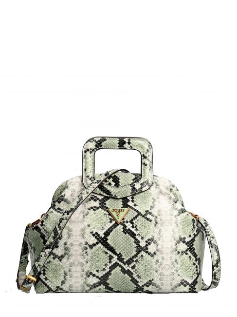 GUESS ERRIN GRAME Sac à main, avec bandoulière python sage - Sacs pour Femme