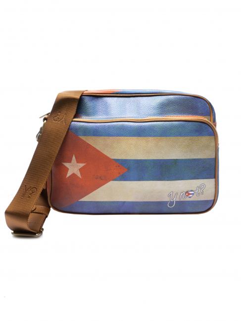 YNOT FLAG VINTAGE Sac reporter à bandoulière avec poche Cuba - Sacs pour Femme