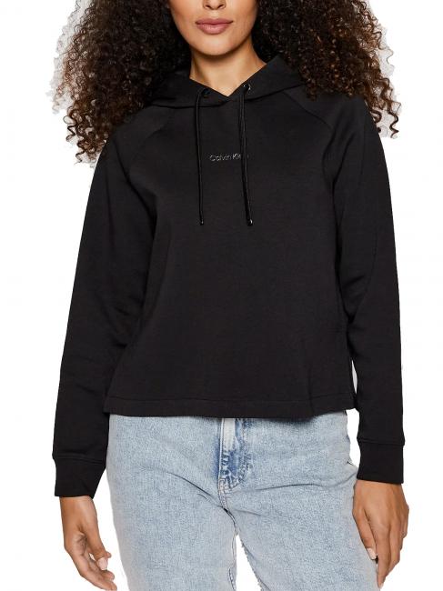 CALVIN KLEIN METALLIC MICRO LOGO Sweat à capuche Ck Noir - Sweat-shirts pour femmes