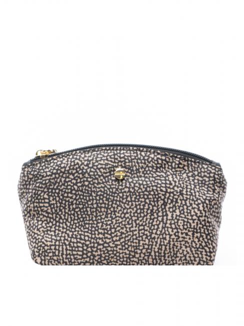 BORBONESE CLASSICA SMALL Petite pochette OP / NATUREL / NOIR - Pochettes & Trousses