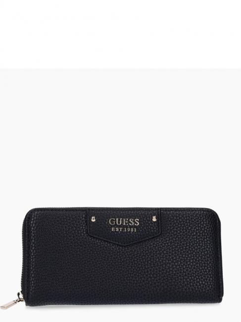 GUESS ECO BRENTON Portefeuille zippé NOIR - Portefeuilles Femme