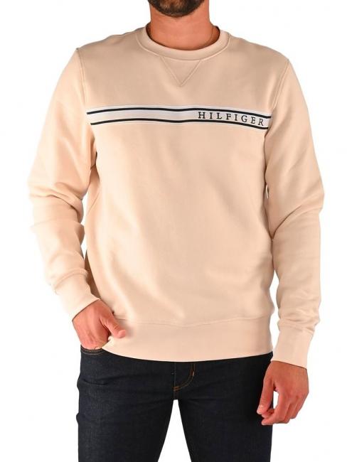 TOMMY HILFIGER TAPED HILFIGER Hommes de Sweat plume blanche - Pulls molletonnés