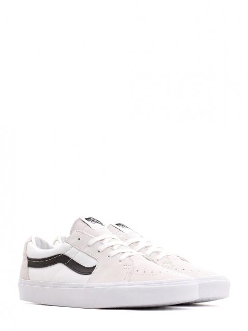 VANS SK8-LOW Baskets unisexes blanc noir - Chaussures unisexe