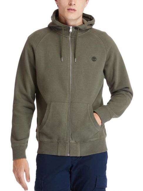 TIMBERLAND E-R BASIC Sweat avec zip et capuche feuille de vigne - Pulls molletonnés