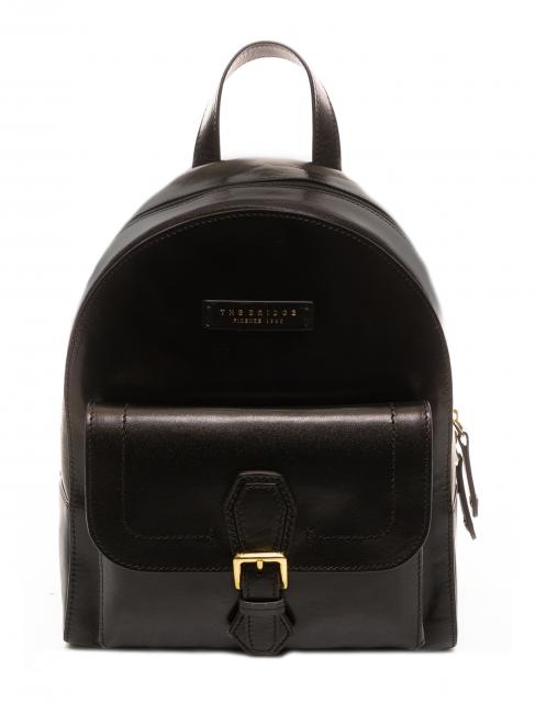 THE BRIDGE GIOVANNA Sac à dos en cuir black Gold - Sacs pour Femme