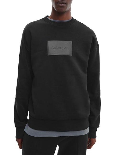 CALVIN KLEIN TEXTURED Log Box Hommes de Sweat Ck Noir - Pulls molletonnés