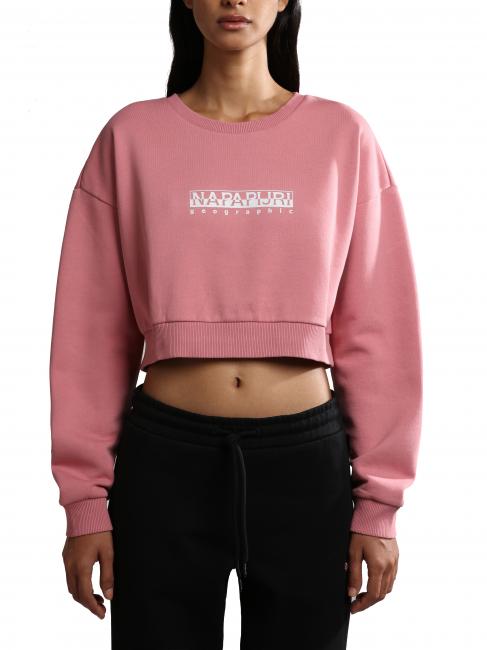 NAPAPIJRI B-BOX W CROP Sweat ras du cou court lulu rose - Sweat-shirts pour femmes