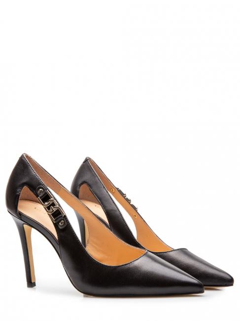 GUESS GABBI Sandales décolleté en cuir NOIR - Chaussures Femme