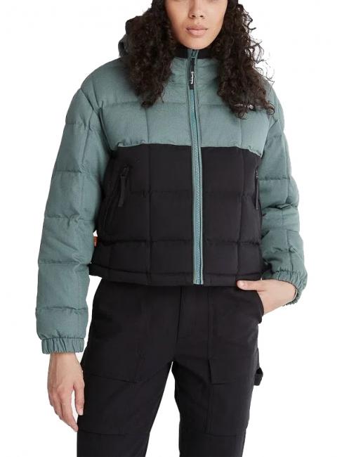 TIMBERLAND HOODER PUFFER Veste à capuche vert baumier/noir - Vestes pour femmes