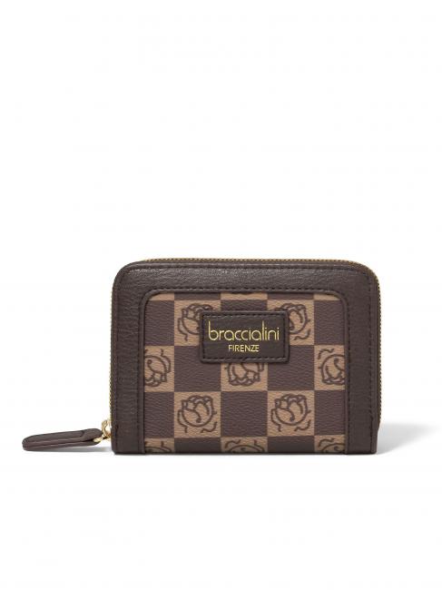 BRACCIALINI MONORANGE Portefeuille moyen zippé marron - Portefeuilles Femme