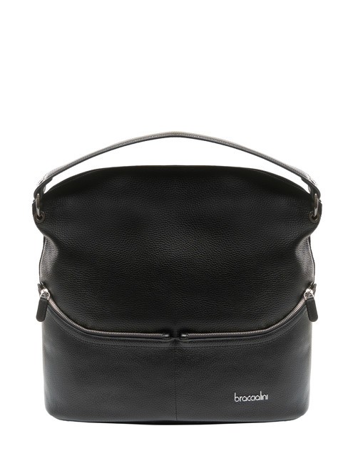 BRACCIALINI NORA Sac pochette en cuir Noir - Sacs pour Femme