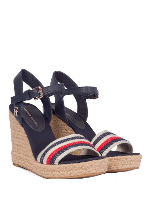 TOMMY HILFIGER CORPORATE WEDGE Sandales hautes bleu de l'espace - Chaussures Femme