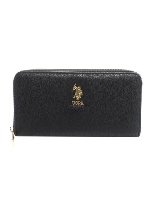 U.S. POLO ASSN. NEW JONES Portefeuille zippé NOIR - Portefeuilles Femme