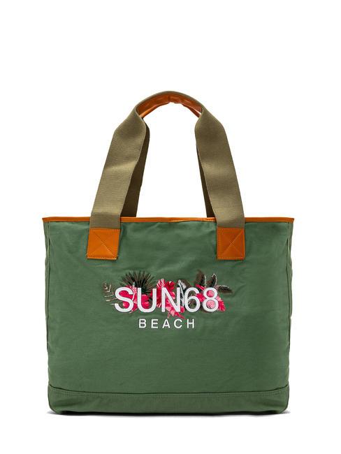 SUN68 LOGO BEACH Sac de plage en toile militaire - Sacs pour Femme