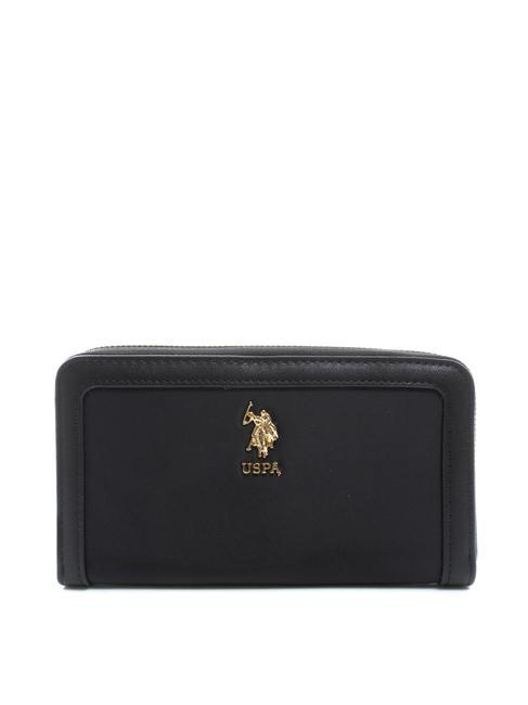 U.S. POLO ASSN. HOUSTON Grand portefeuille NOIR - Portefeuilles Femme