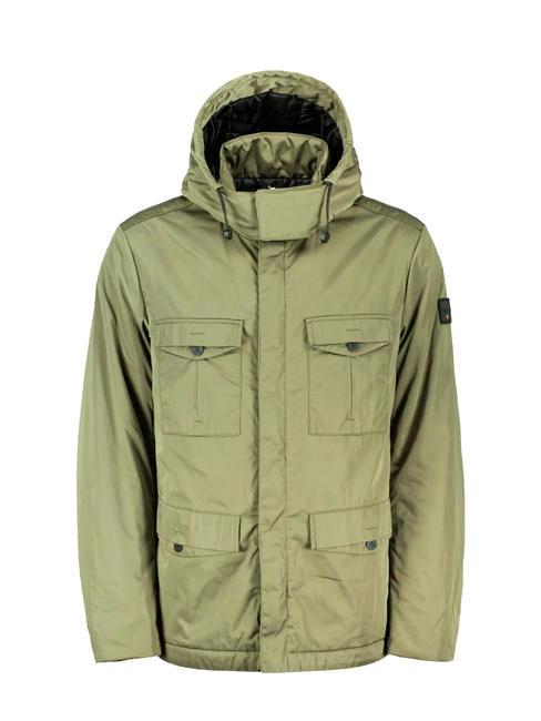 DEKKER SKATE HY Veste militaire avec capuche olive foncé - Vestes pour hommes