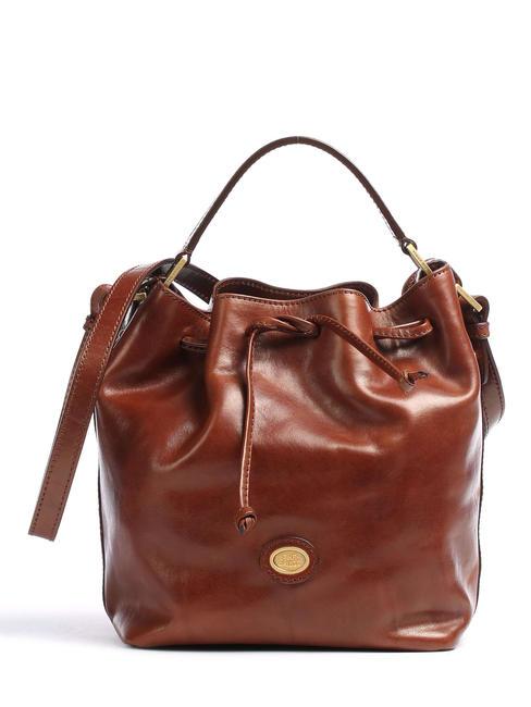 THE BRIDGE STORY DONNA Sac seau en cuir MARRON - Sacs pour Femme