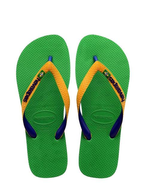 HAVAIANAS BRASIL MIX Tongs BRASIL MIX vert feuille/bleu marine - Chaussures unisexe