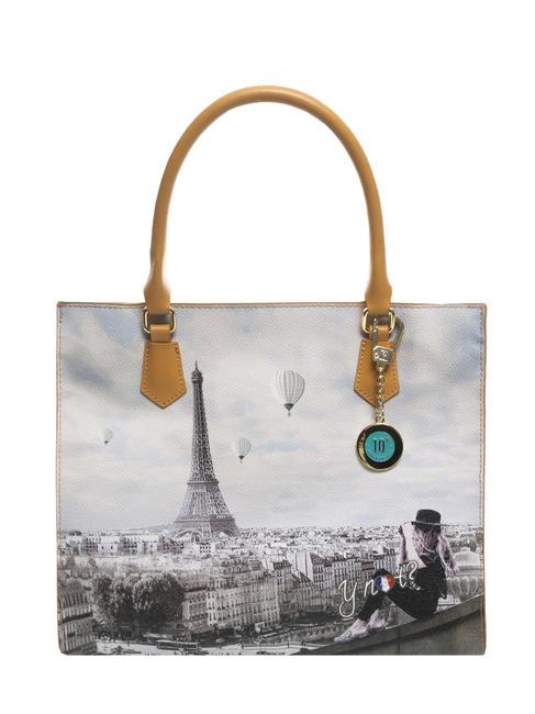 YNOT YESBAG Sac fourre-tout avec porte-clés ciel de paris - Sacs pour Femme