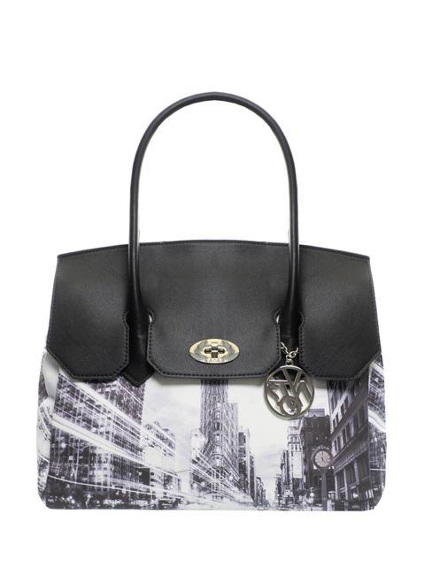 YNOT FASHION Petit sac fourre-tout new york noir - Sacs pour Femme