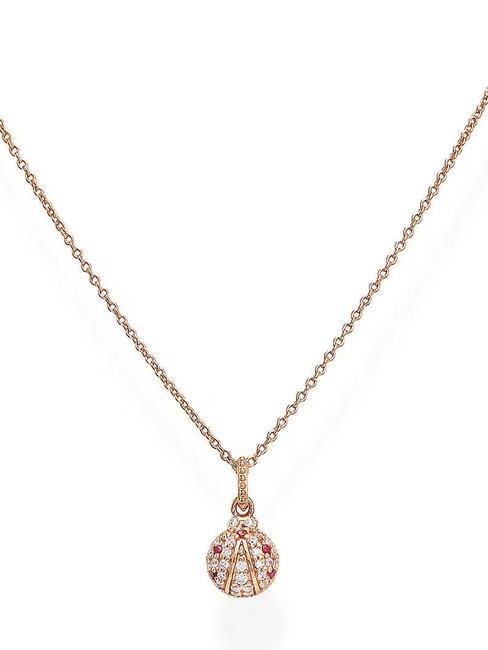 AMEN COCCINELLE Collier zircon blanc et rouge Rose - Colliers