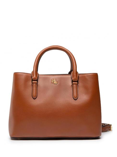 RALPH LAUREN MARCY Sac à main, avec bandoulière, en cuir lauren tan5 - Sacs pour Femme