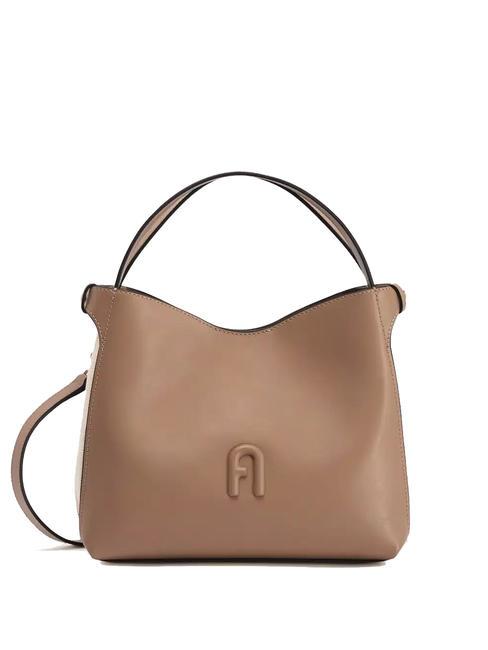 FURLA PRIMULA Sac à main bicolore grège - Sacs pour Femme