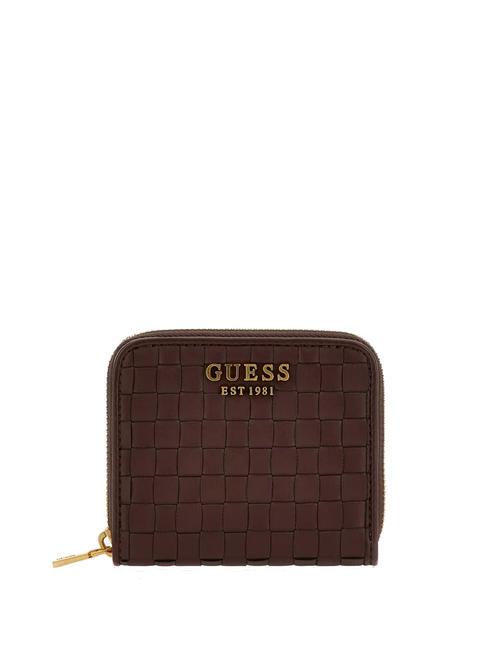 GUESS LISBET Mini portefeuille acajou - Portefeuilles Femme