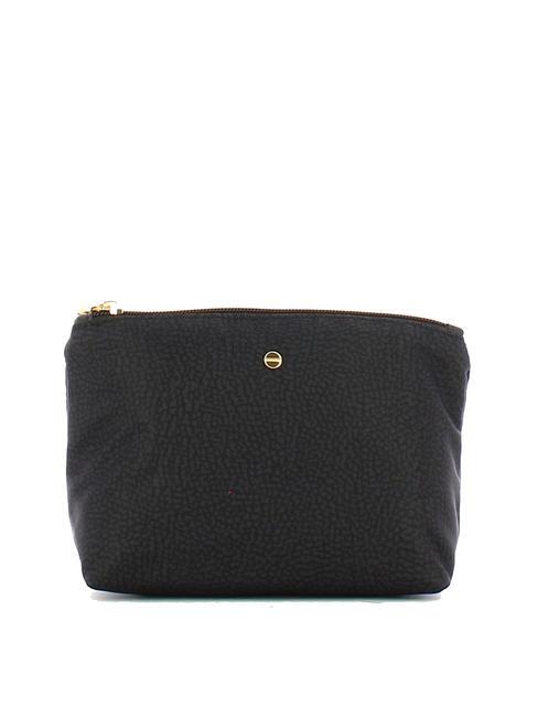 BORBONESE CLASSICA POUCH MEDIUM Beauté noir foncé - Pochettes & Trousses