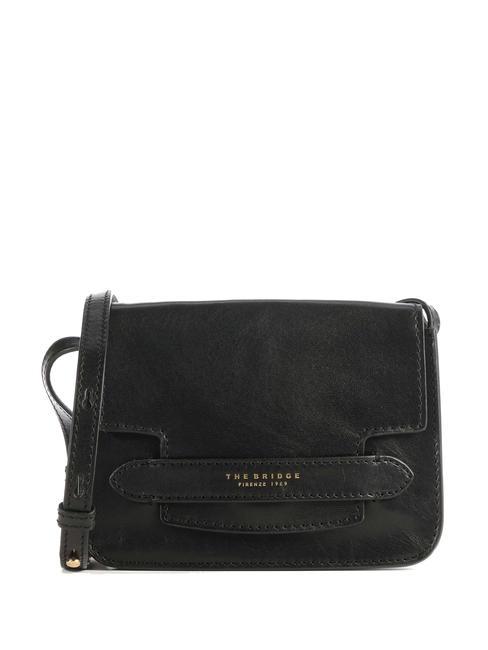 THE BRIDGE LUCREZIA Mini sac porté épaule black Gold - Sacs pour Femme