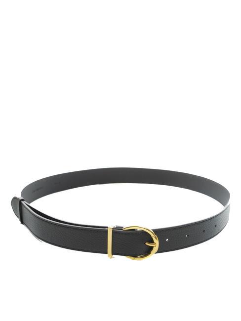 COCCINELLE BETH Ceinture en cuir foulonné noir - Portefeuilles Femme