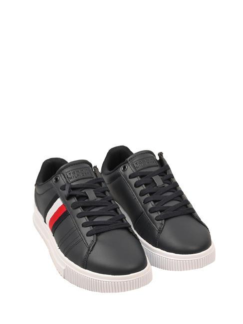 TOMMY HILFIGER SUPERCUP Baskets en cuir ciel désert - Chaussures Homme