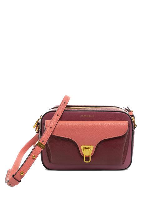 COCCINELLE BEAT SOFT Tricolor Mini sac à bandoulière, en cuir mul.hyper rose - Sacs pour Femme