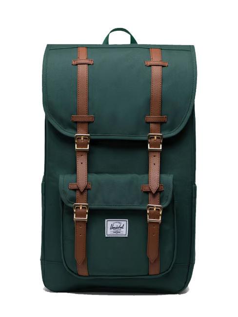 HERSCHEL LITTLE AMERICA  Sac à dos de taille standard randonnée verte - Sacs à dos pour l'École & les Loisirs