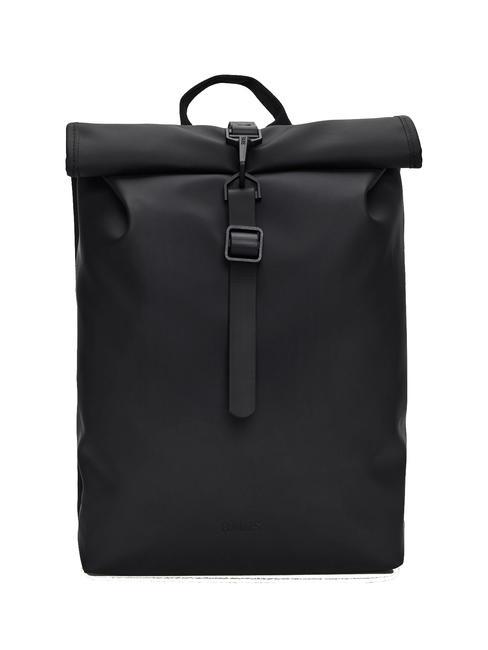 RAINS ROLLTOP RUCKSACK MINI Sac à dos étanche noir - Sacs à dos