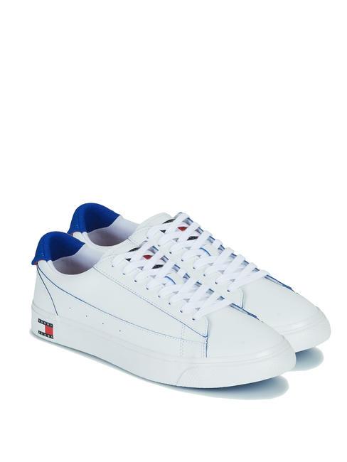 TOMMY HILFIGER TJ VULCANIZED Baskets en cuir écrue - Chaussures Homme