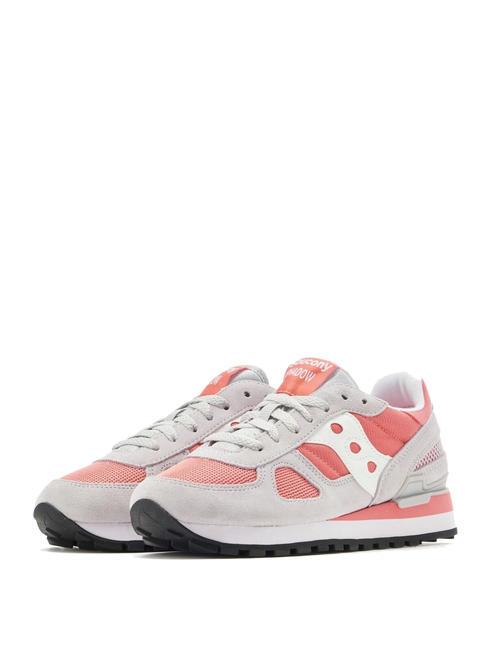 SAUCONY SHADOW ORIGINAL Baskets gris/saumon - Chaussures Femme