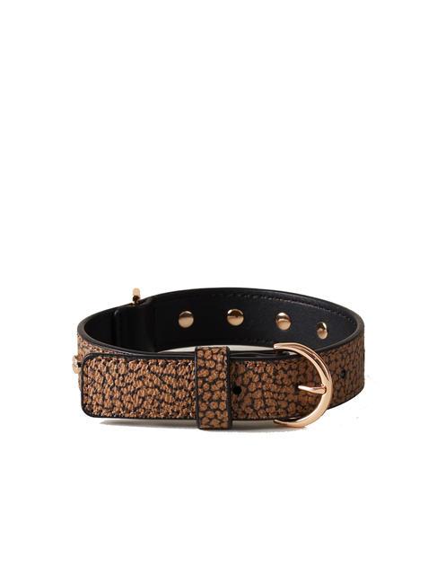 BORBONESE PETS Collier avec rivets op naturel / noir - Articles pour animaux