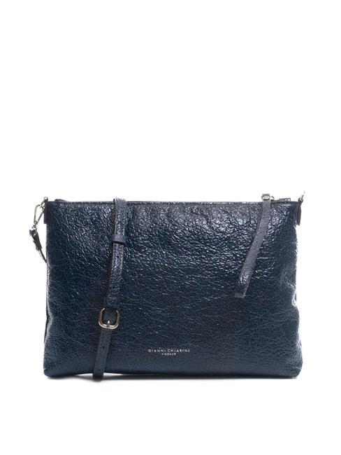 GIANNI CHIARINI SHINY Pochette en cuir bleu - Sacs pour Femme