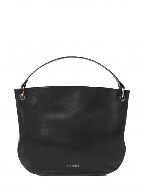 BRACCIALINI NAOMI Sac bandoulière en cuir noir - Sacs pour Femme