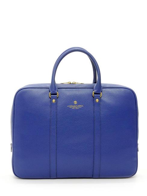 SPALDING TIFFANY Mallette en cuir pour ordinateur portable 14" bleu - Porte Documents Travail