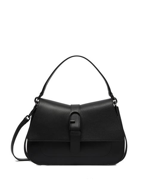 FURLA FLOW M Sac à main M en cuir Noir - Sacs pour Femme